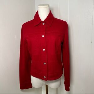 Express Women's Vibrant Red Jean Jacket